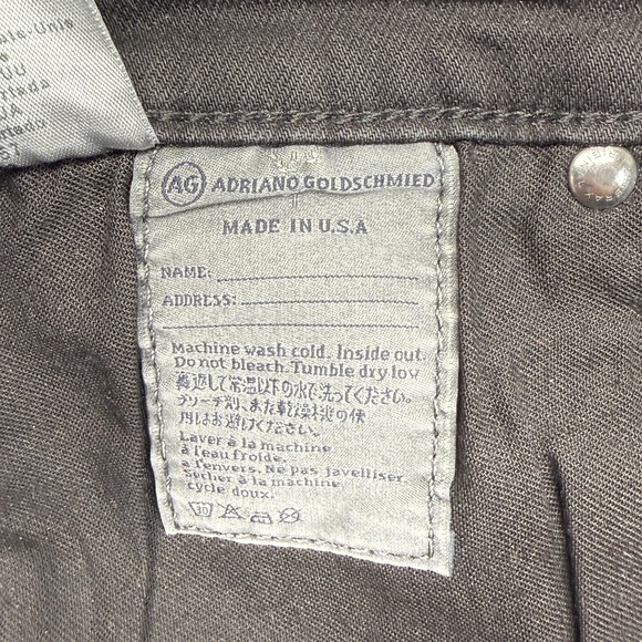 AG Adriano Goldschmied Legging Ankle Jeans Womens 29R Black Distressed Skinny - Picture 13 of 15